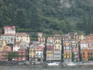 Colorful houses in Varenna Italy