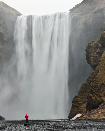 An impressive waterfall in Iceland - the perfect place to stop on a multi-destination trip