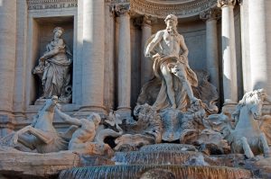 the trevi fountain in Rome