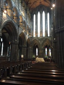 inside of the Glasgow Cathedral