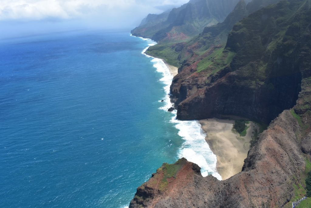 Napali Hawaii mountainous coast