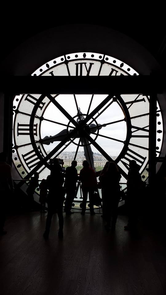 Paris clock from inside the musee d'orsay