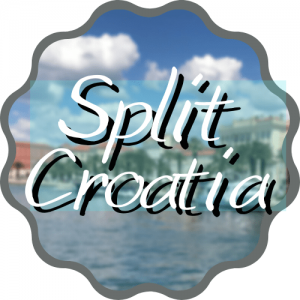 graphic wavy circle with Split Croatia written in the middle