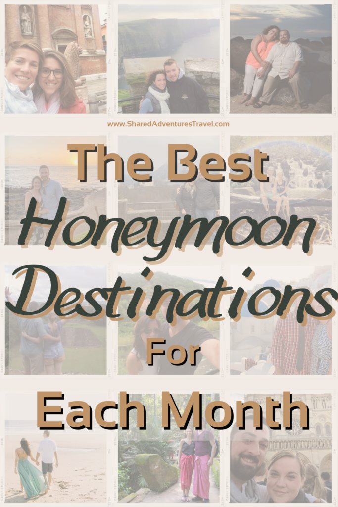 Honeymoons by Month Pin