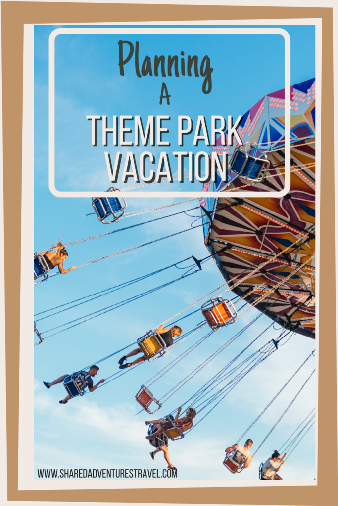 Planning a Theme Park Vacation Pin