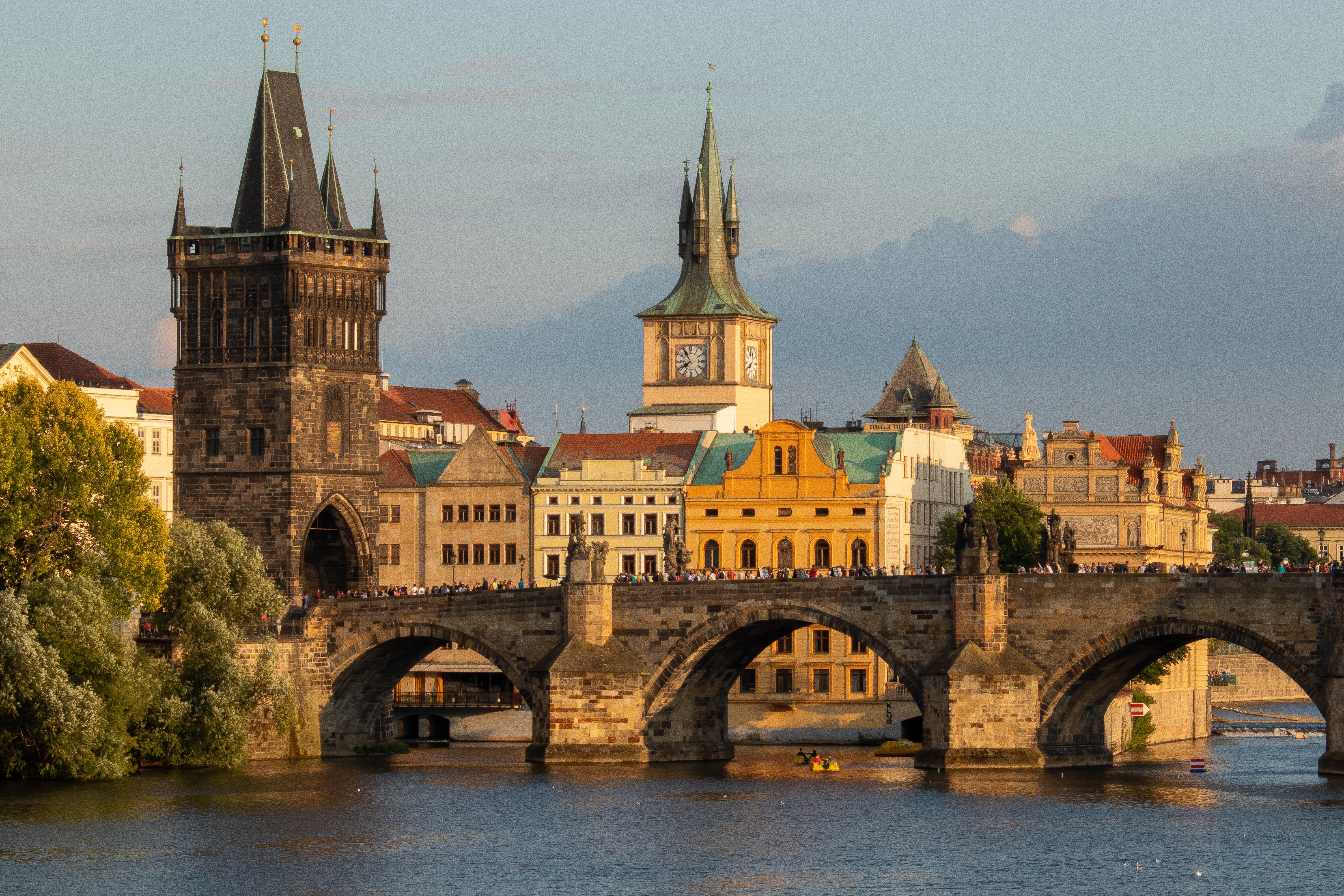 The bridge and classic architecture of Prague on a multi-destination trip