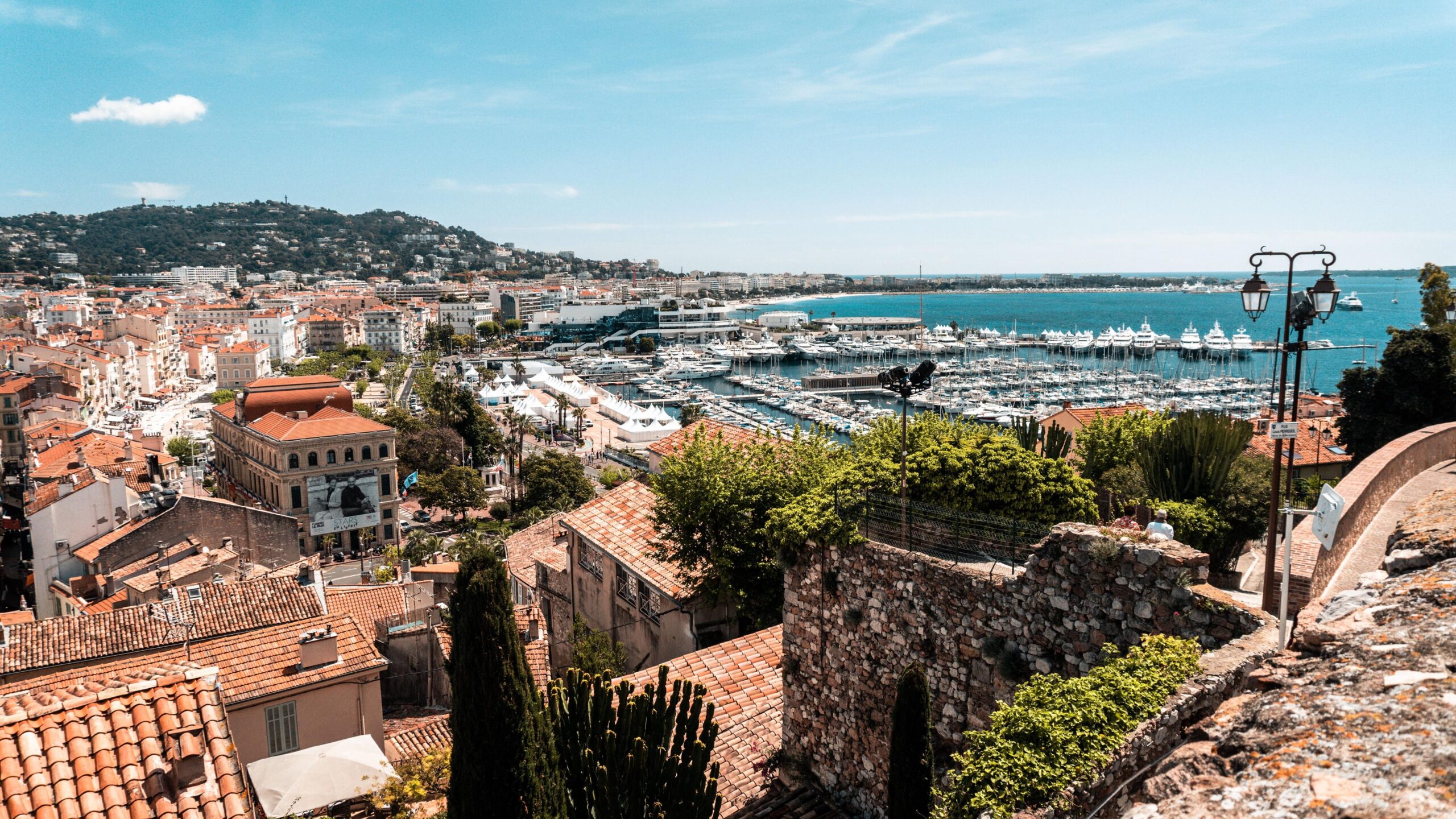 overlooking Cannes