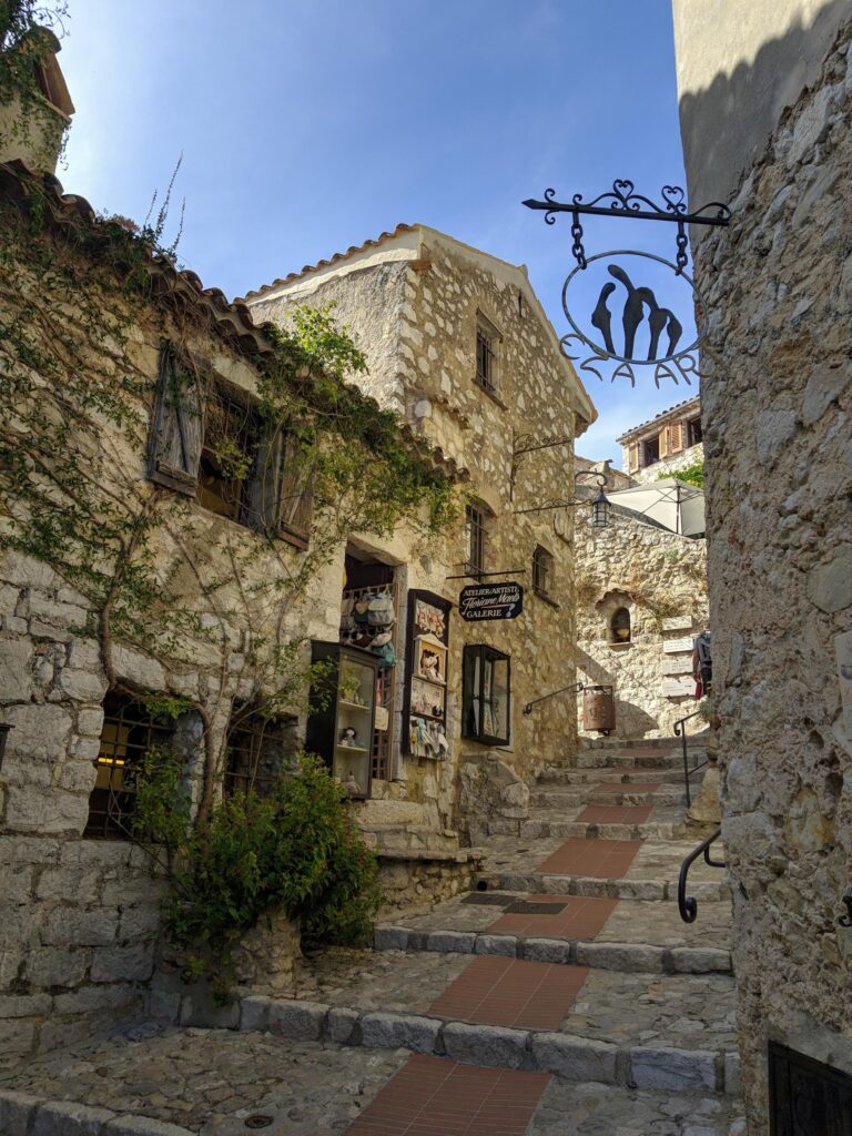 Medieval stone buildings in Eze French Riviera