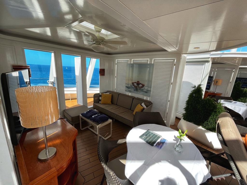 the realxing Retreat on Seabourn Ovation's caribbean cruise