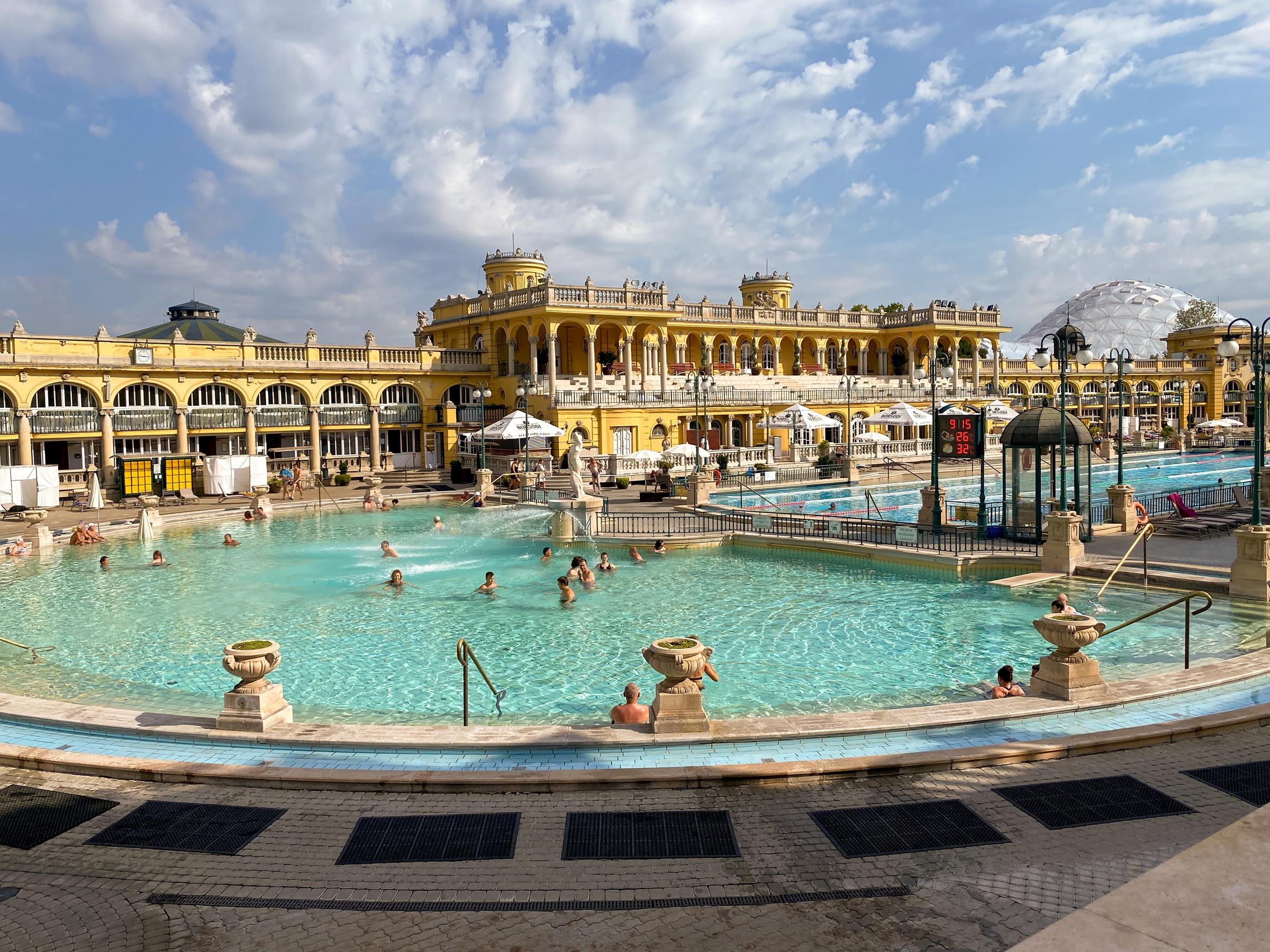 a thermal bath spa in Budapest Hungary